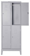 Armadio in metallo verniciato sovrapposto multispogliatoio a 4 posti cm. 69x50x180h