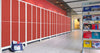 Armadio in metallo verniciato sovrapposto multispogliatoio con divisorio sporco/pulito a 4 posti cm. 69x50x180h