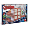 Scatola per timbri - MULTIPRINT - 4873 - Avengers - 7 timbri in legno e lattice, 12 pennarelli Giotto, righello, album da colorare