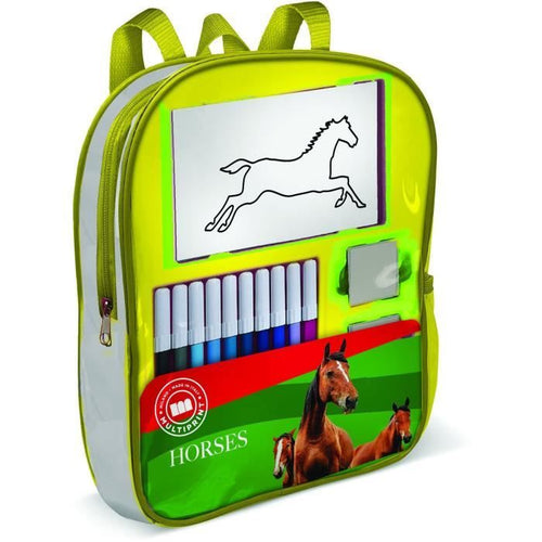 Zaino pieno - MULTIPRINT - 24895 - 4 francobolli Les Chevaux