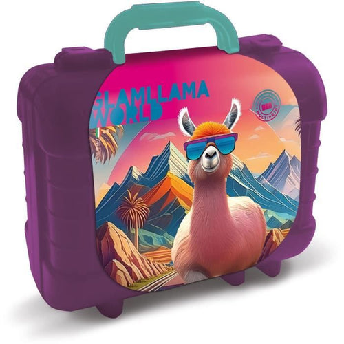 Set da viaggio - MULTIPRINT - 42988 - 5 timbri Lama, 10 matite