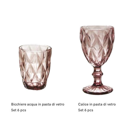Maison Sucrée Set Calici e/o Bicchieri Murano 2504S