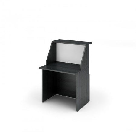 Reception ad angolo con piano di appoggio per ufficio cm. 432x156x117h