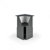 Reception ad angolo con piano di appoggio per ufficio cm. 432x156x117h