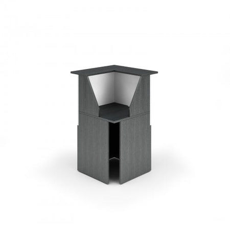 Reception ad angolo con piano di appoggio per ufficio cm. 432x156x117h