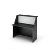 Reception ad angolo con piano di appoggio per ufficio cm. 432x156x117h