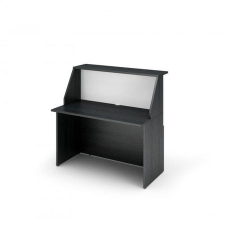 Reception ad angolo con piano di appoggio per ufficio cm. 432x156x117h