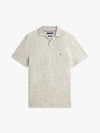 Polo uomo Tommy Hilfiger in piqué di cotone Oxford regular fit grigia MW0MW384820H9