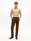 Camicia uomo Tommy Hilfiger in lino regular fit beige MW0MW41530RBT