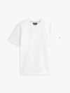 Tommy Hilfiger T-shirt uomo in cotone mercerizzato Smart Casual bianca regular fit