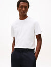 Tommy Hilfiger T-shirt uomo in cotone mercerizzato Smart Casual bianca regular fit