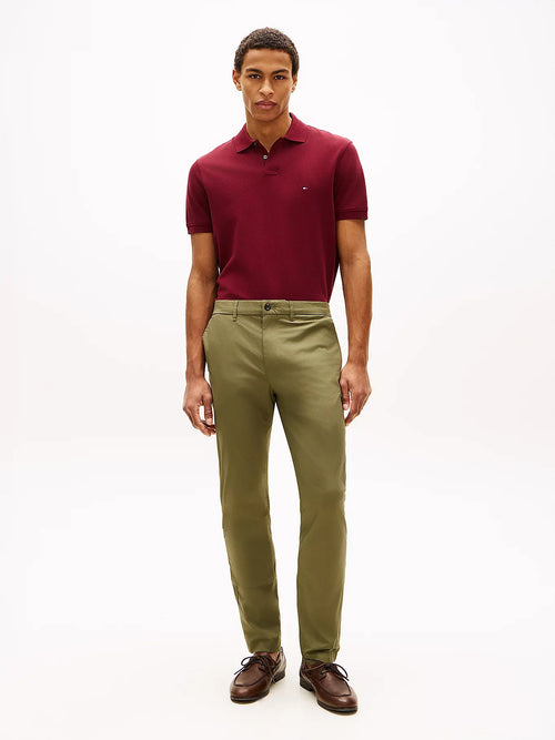 Pantaloni chino uomo Tommy Hilfiger slim fit in cotone stretch leggeri – MW0MW42341MSX