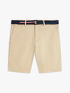 Bermuda uomo Tommy Hilfiger chino Denton beige con cintura interno gamba 24 cm MW0MW42349RBT