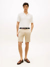 Bermuda uomo Tommy Hilfiger chino Denton beige con cintura interno gamba 24 cm MW0MW42349RBT
