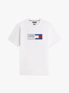 T-shirt uomo Tommy Hilfiger bianca con logo NYC – Cotone regular fit MW0MW42366YBR