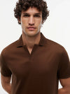 Polo uomo Tommy Hilfiger marrone in cotone mercerizzato interlock – Regular fit MW0MW42745GV0