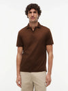 Polo uomo Tommy Hilfiger marrone in cotone mercerizzato interlock – Regular fit MW0MW42745GV0