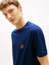 T-shirt uomo Tommy Hilfiger in cotone mercerizzato con logo ricamato – MW0MW43066DCC