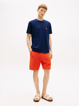 T-shirt uomo Tommy Hilfiger in cotone mercerizzato con logo ricamato – MW0MW43066DCC