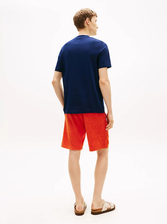 T-shirt uomo Tommy Hilfiger in cotone mercerizzato con logo ricamato – MW0MW43066DCC