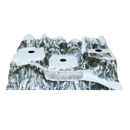 Base per scena villaggio natalizio "Dolomiti" montagna in rilievo innevata 78 cm