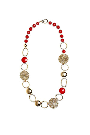 MYA ACCESSORIES | Collana a cerchi con perle