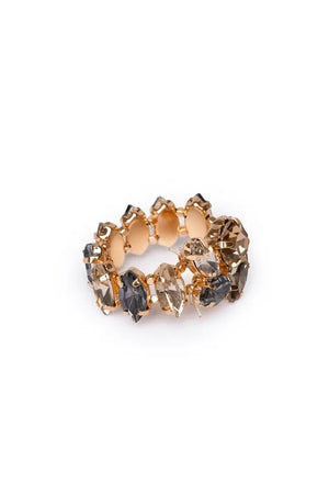 MYA ACCESSORIES | Anello elastico con pietre in vetro