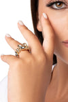 MYA ACCESSORIES | Anello elastico con pietre in vetro