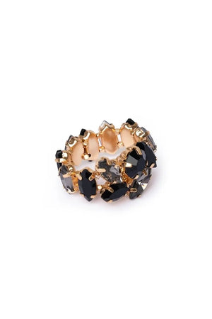 MYA ACCESSORIES | Anello elastico con pietre in vetro