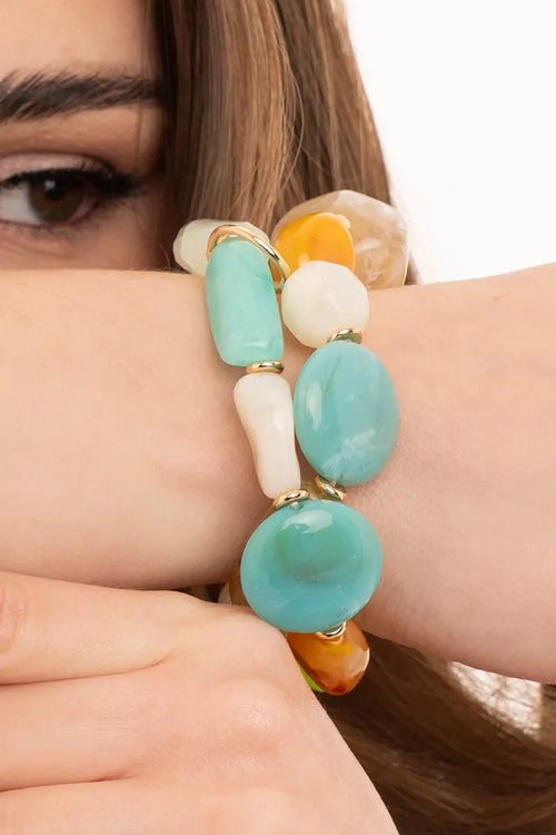 MYA ACCESSORIES | Bracciale elastico doppio filo