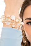 MYA ACCESSORIES | Bracciale multilinee vetro acrilico