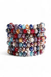 MYA ACCESSORIES | Bracciale multifilo elastico con microcristalli