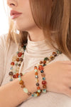 MYA ACCESSORIES | Bracciale elastico tre linee con pietre