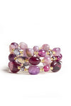 MYA ACCESSORIES | Bracciale elastico tre linee con pietre