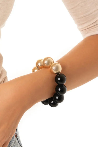 MYA ACCESSORIES | Bracciale elastico con sfere