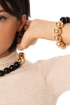 MYA ACCESSORIES | Bracciale elastico con sfere
