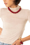 MYA ACCESSORIES | Bracciale elastico con sfere
