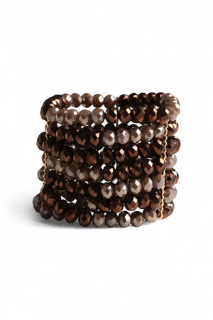 MYA ACCESSORIES | Bracciale multifilo elastico con microcristalli