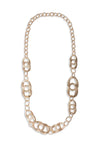 MYA ACCESSORIES | Collana lunga satinata inserti