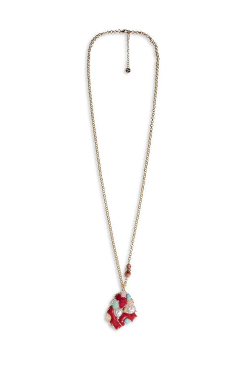 MYA ACCESSORIES | Collana pendente pietre