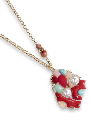 MYA ACCESSORIES | Collana pendente pietre