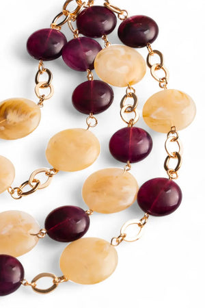MYA ACCESSORIES | Collana girocollo a catena cascata di pietre