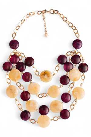 MYA ACCESSORIES | Collana girocollo a catena cascata di pietre
