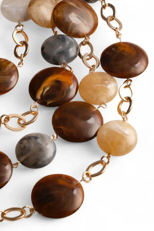 MYA ACCESSORIES | Collana girocollo a catena cascata di pietre