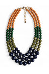 MYA ACCESSORIES | Collana a tre fili con sfere in acrilico