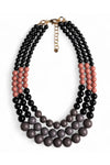 MYA ACCESSORIES | Collana a tre fili con sfere in acrilico