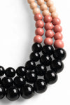 MYA ACCESSORIES | Collana a tre fili con sfere in acrilico