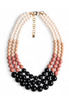 MYA ACCESSORIES | Collana a tre fili con sfere in acrilico