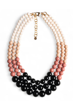 MYA ACCESSORIES | Collana a tre fili con sfere in acrilico