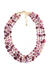 MYA ACCESSORIES | Collana a quattro fili con pietre in acrilico